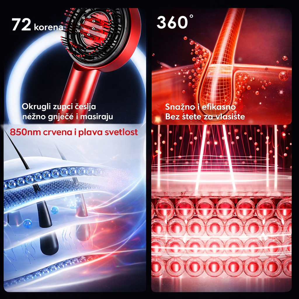 Led Masažer za glavu i negu kose - TryPure.rs